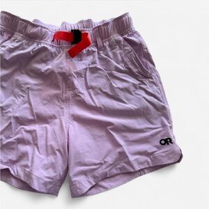 Outdoor Research Lilac Shorts with Red Belt